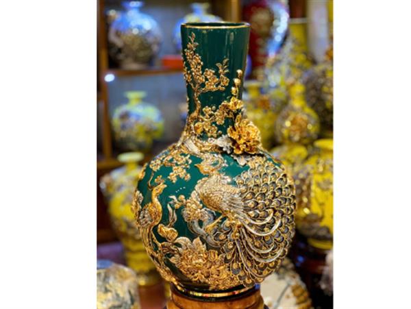 Bình Phú Quý - Công thành doanh toại sứ Bát Tràng cao 68 cm